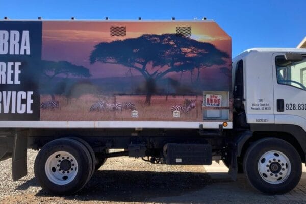 Zebra Tree Service Truck